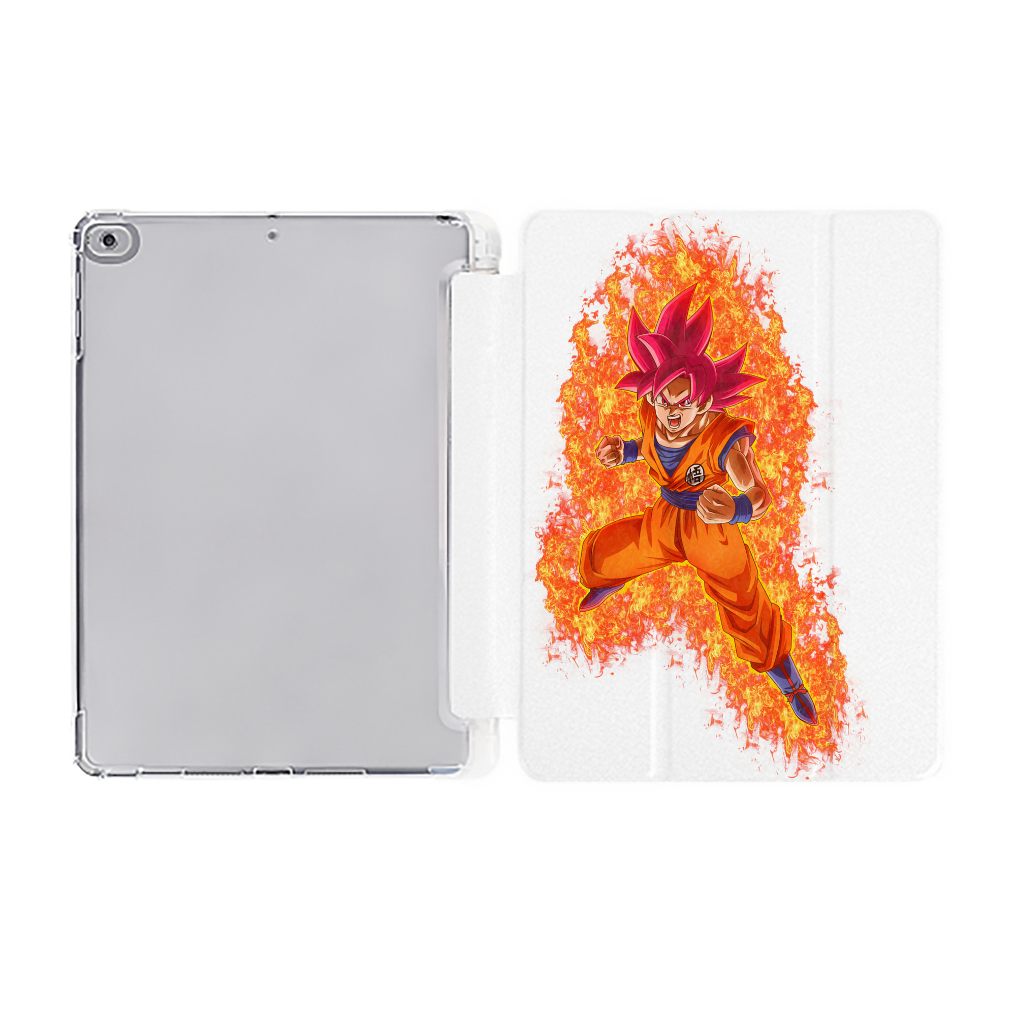 （画像用） ドラゴンボール 孫悟空（そん ごくう）Son Goku カカロット DRAGON BALL Kakarotto IPad ケース ペン収納付き 三つ折りスタンド PUレザー×シリコン 対応機種9.5/10.5/10.9インチ